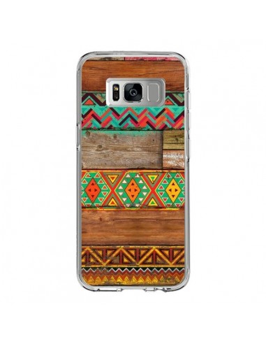 Coque Samsung S8 Indian Wood Bois Azteque - Maximilian San