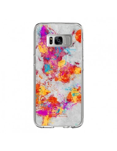 Coque Samsung S8 Terre Map Monde Mother Earth Crying - Maximilian San