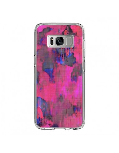 Coque Samsung S8 Fleurs Rose Lysergic Pink - Maximilian San