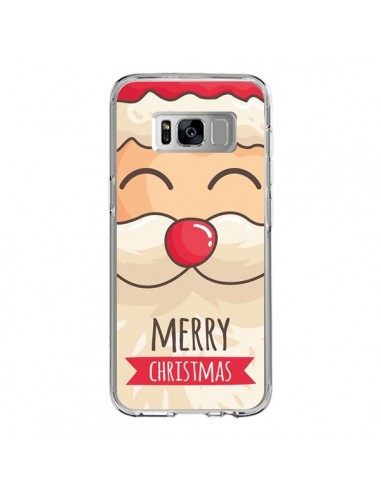 Coque Samsung S8 Moustache du Père Noël Merry Christmas - Nico