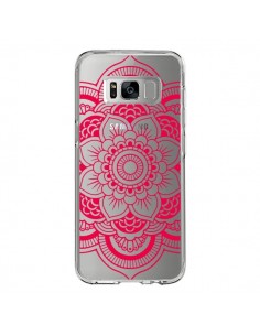 Coque Samsung S8 Mandala Rose Fushia Azteque Transparente...
