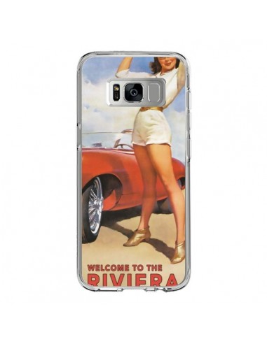 Coque Samsung S8 Welcome to the Riviera Vintage Pin Up - Nico