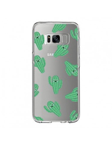 Coque Samsung S8 Chute de Cactus Smiley Transparente - Nico