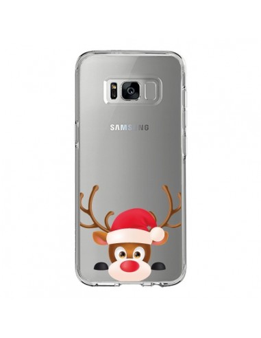 Coque Samsung S8 Renne de Noël transparente - Nico