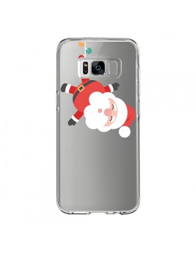 Coque Samsung S8 Père Noël et sa Guirlande transparente - Nico