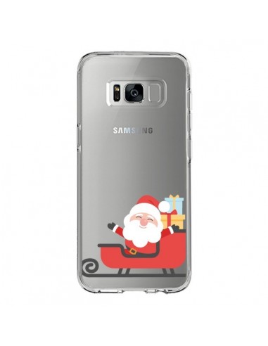 Coque Samsung S8 Père Noël et son Traineau transparente - Nico