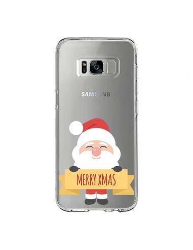 Coque Samsung S8 Père Noël Merry Christmas transparente - Nico