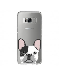 Coque Samsung S8 Bulldog Français Chien Transparente -...