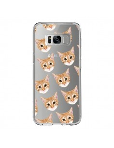 Coque Samsung S8 Chats Beige Transparente - Pet Friendly