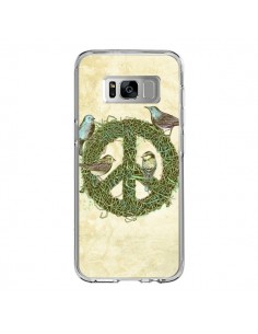Coque Samsung S8 Peace And Love Nature Oiseaux - Rachel...