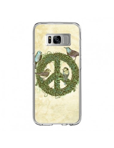 Coque Samsung S8 Peace And Love Nature Oiseaux...