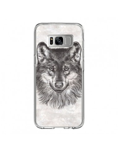 Coque Samsung S8 Loup Gris - Rachel Caldwell