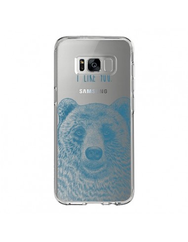 Coque Samsung S8 I Love You Bear Ours Ourson Transparente - Rachel Caldwell