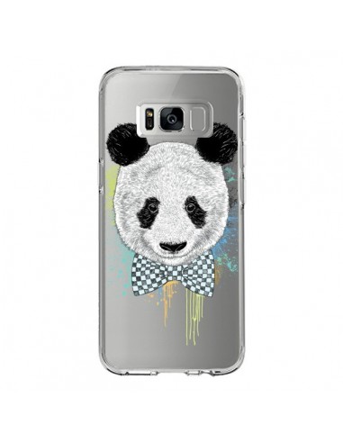 Coque Samsung S8 Panda Noeud Papillon Transparente - Rachel Caldwell