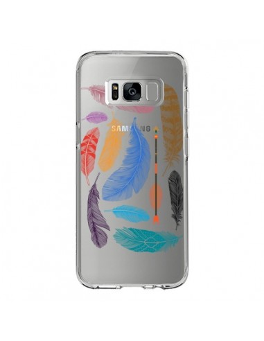 Coque Samsung S8 Plume Feather Couleur Transparente - Rachel Caldwell