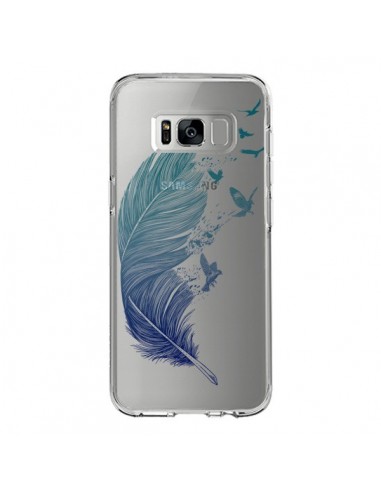 Coque Samsung S8 Plume Feather Fly Away Transparente - Rachel Caldwell