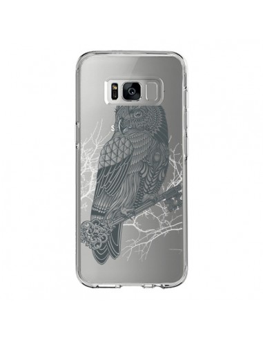 Coque Samsung S8 Owl King Chouette Hibou Roi Transparente - Rachel Caldwell