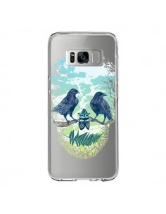 Coque Samsung S8 Tête de Mort Nature Transparente -...