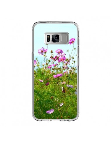 Coque Samsung S8 Fleurs Roses Champ - R Delean