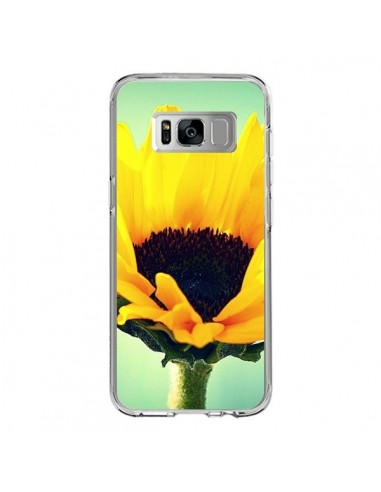 Coque Samsung S8 Tournesol Zoom Fleur - R Delean