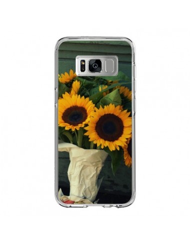 Coque Samsung S8 Tournesol Bouquet Fleur - R Delean