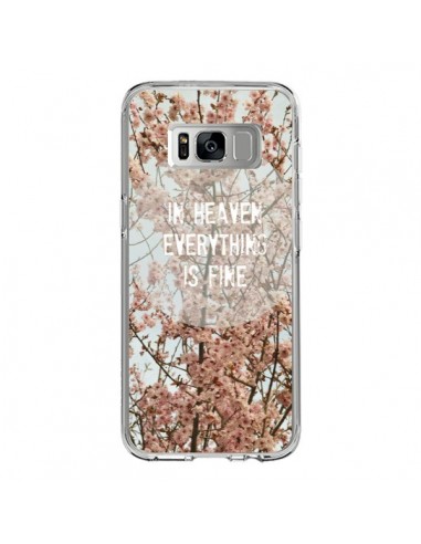 Coque Samsung S8 In heaven everything is fine paradis fleur - R Delean