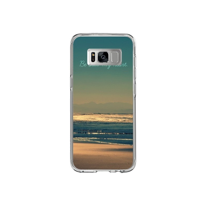 Coque Samsung S8 Be still my heart Mer Sable Beach Ocean - R Delean