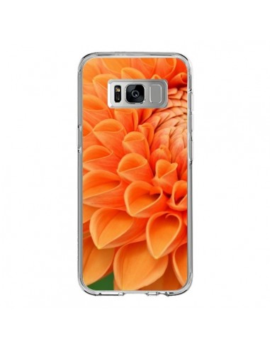 Coque Samsung S8 Fleurs oranges flower - R Delean