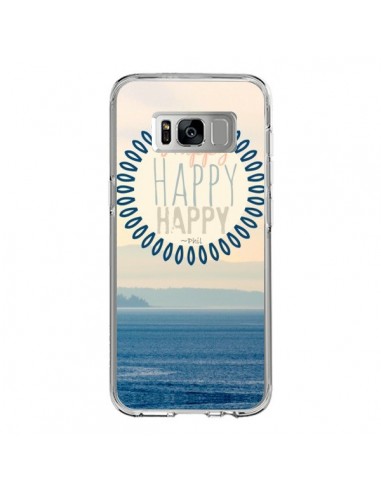 Coque Samsung S8 Happy Day Mer Ocean Sable Plage Paysage - R Delean