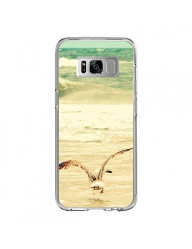 Coque Samsung S8 Mouette Mer Ocean Sable Plage Paysage - R Delean