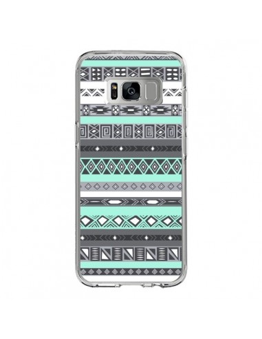 Coque Samsung S8 Azteque Aztec Bleu Pastel - Rex Lambo