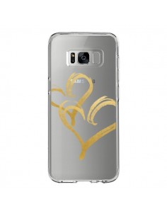 Coque Samsung S8 Deux Coeurs Love Amour Transparente -...