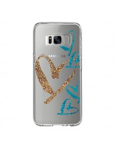 Coque Samsung S8 Coeurs Heart Love Amour Transparente -...
