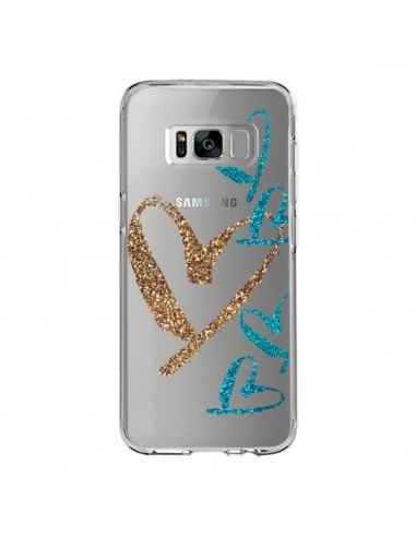 Coque Samsung S8 Coeurs Heart Love Amour Transparente - Sylvia Cook