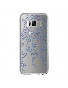Coque Samsung S8 Floating hearts coeurs flottants...