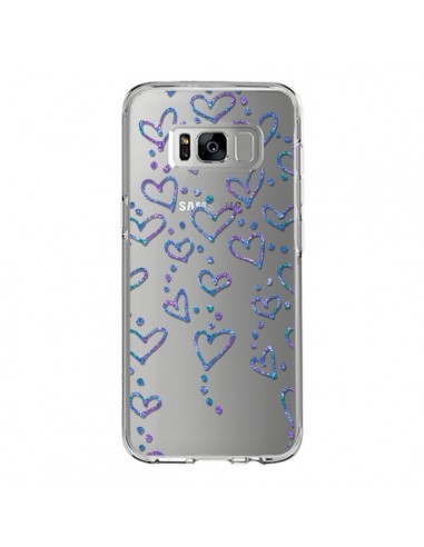 Coque Samsung S8 Floating hearts coeurs flottants Transparente - Sylvia Cook