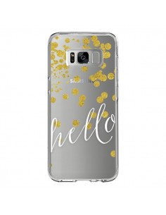 Coque Samsung S8 Hello, Bonjour Transparente - Sylvia Cook