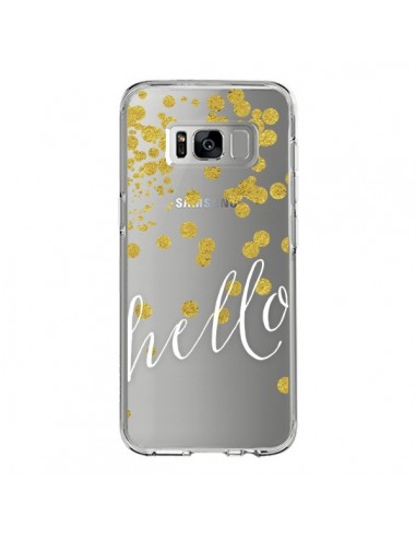 Coque Samsung S8 Hello, Bonjour Transparente - Sylvia Cook