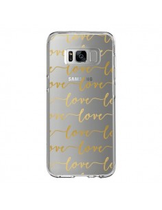 Coque Samsung S8 Love Amour Repeating Transparente -...