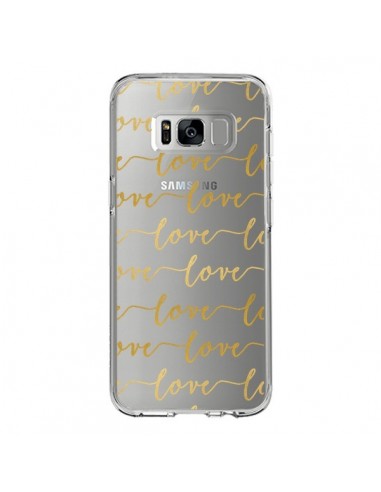 Coque Samsung S8 Love Amour Repeating Transparente - Sylvia Cook
