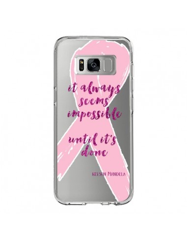 Coque Samsung S8 It always seems impossible, cela semble toujours impossible Transparente - Sylvia Cook