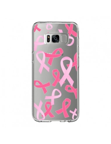 Coque Samsung S8 Pink Ribbons Ruban Rose Transparente - Sylvia Cook