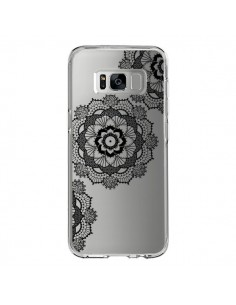 Coque Samsung S8 Triple Mandala Noir Black Transparente -...
