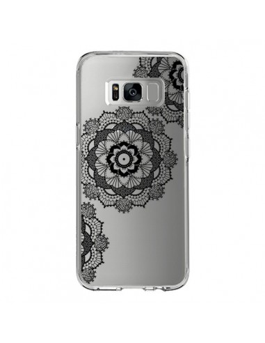 Coque Samsung S8 Triple Mandala Noir Black Transparente - Sylvia Cook