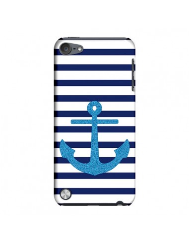 Coque Ancre Voile Marin Navy Blue pour iPod Touch 5 - Mary Nesrala