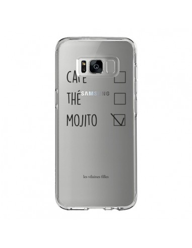 Coque Samsung S8 Café, Thé et Mojito Transparente - Les Vilaines Filles