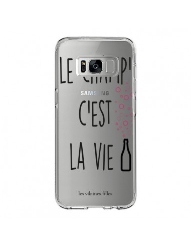 Coque Samsung S8 Le Champ, c'est la Vie Transparente - Les Vilaines Filles