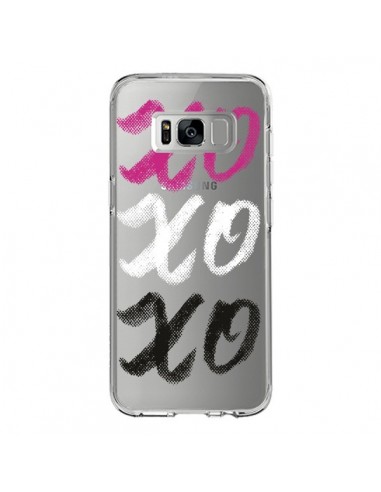 Coque Samsung S8 XoXo Rose Blanc Noir Transparente - Yohan B.