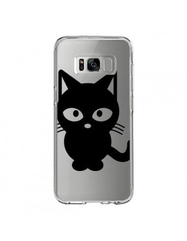 Coque Samsung S8 Chat Noir Cat Transparente - Yohan B.