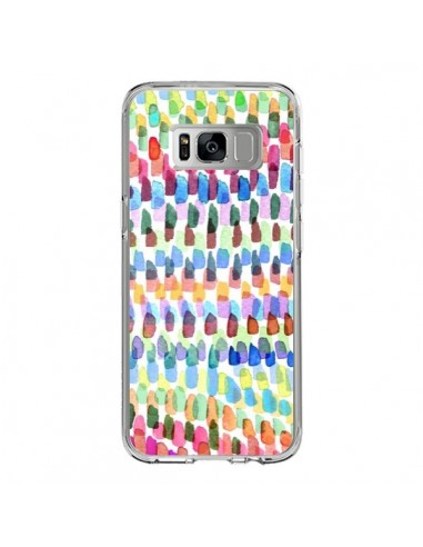 Coque Samsung S8 Artsy Strokes Stripes Colorful - Ninola Design